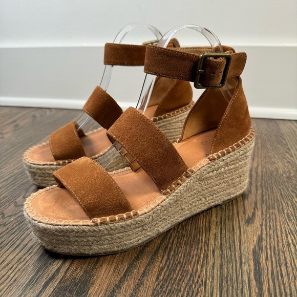 Soludos Palma Suede Platform Espadrille Sandals size 7.5 - Picture 4 of 9